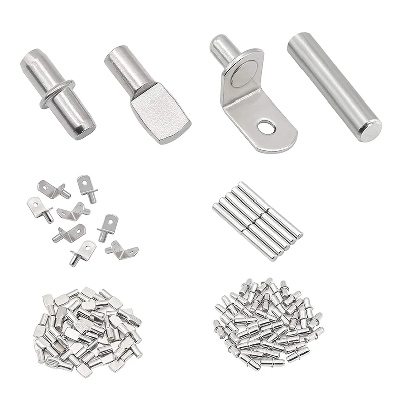 Hardware Nickel Plated dowel Pins for Bookshelf Pegs Shelves Furniture Closet Cabinet Bracket Holders Shelf Support Pegs pin