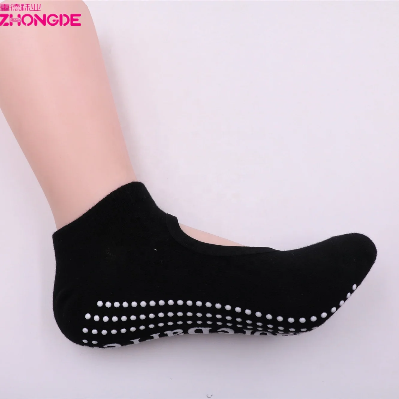 Barefoot Workout  Non-Slip Grips yoga sock open top for Women Ideal for Pilates Pure Barre Ballet Dance China Manufacture new yo