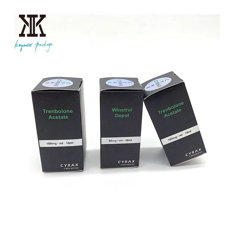 Free Design Custom Printing Pharma Vial Box 10ml Steroid Tablets Packaging Labels