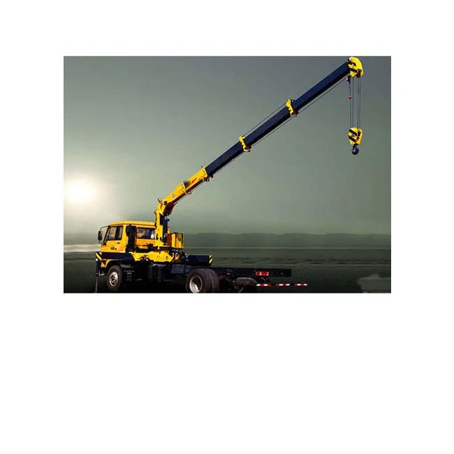 Secondhand China small hydraulic straight arm truck mounted crane for sale