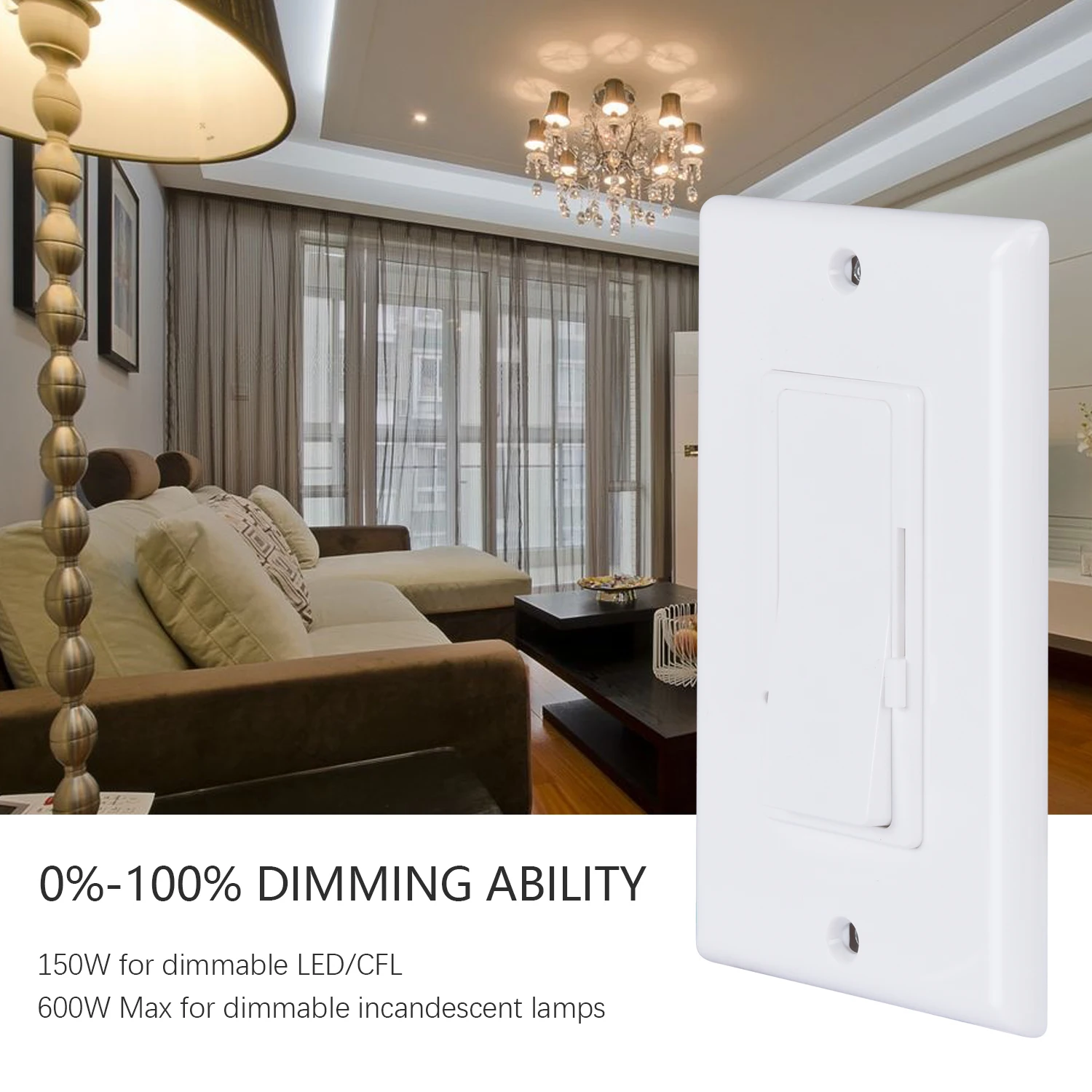  Плавное затемнение 600 Вт Incadesant/LED/CFL 0-10 в светодиодный регулятор яркости с пластиной