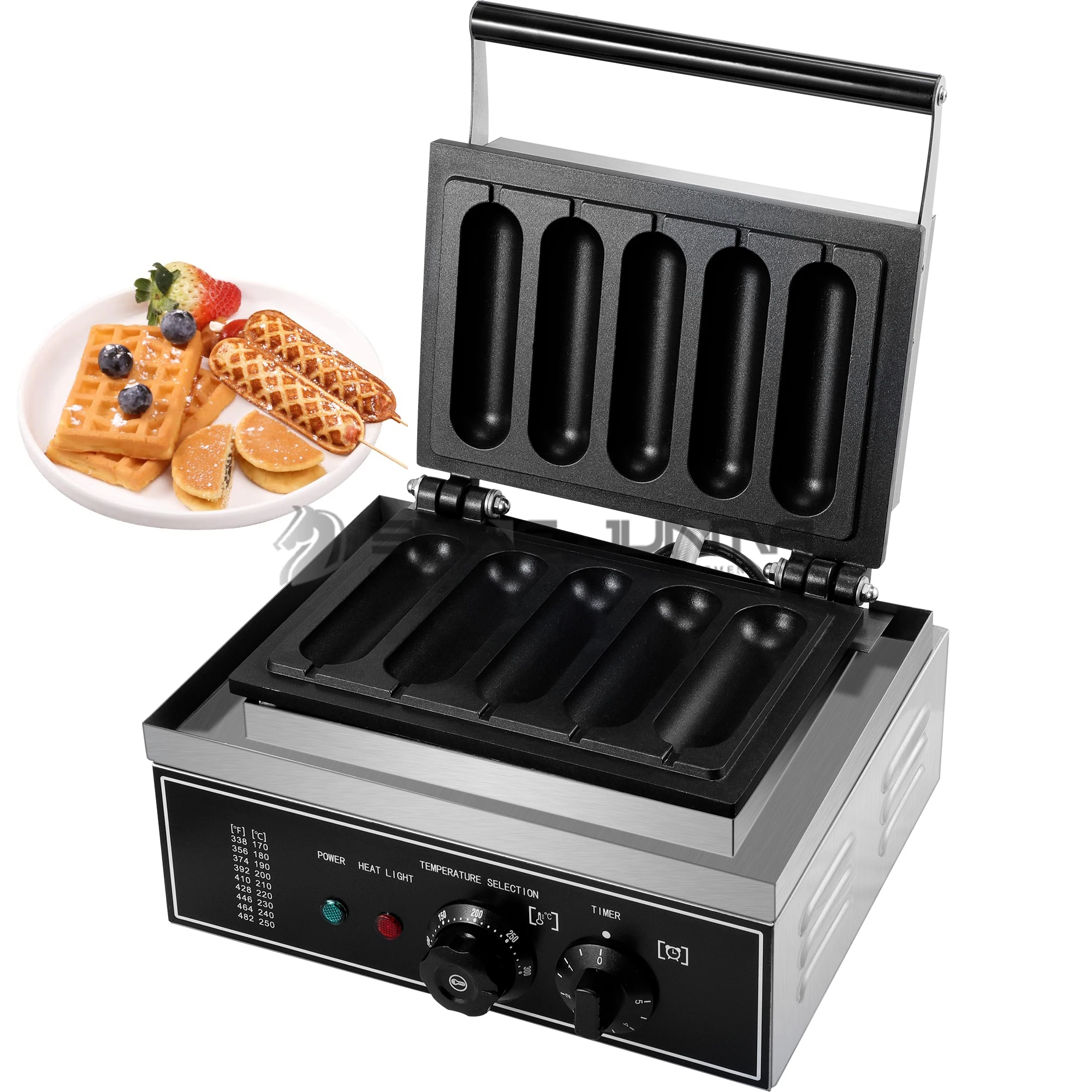 Factory Price Non-Stick Electric Waffle Corn Dog Maker Machine Commercial Stainless Steel Waffle Stick Machine for Food Truck