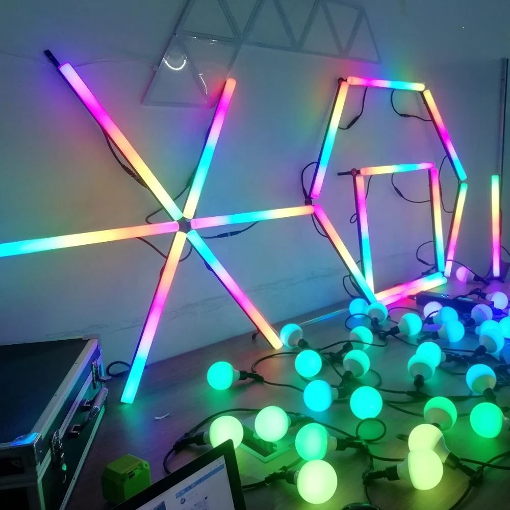 SMD 5050 полноцветная RGB RGBW IP65 Светодиодная цифровая светодиодная полоса Pixel tube Bar light для музыкальных мероприятий