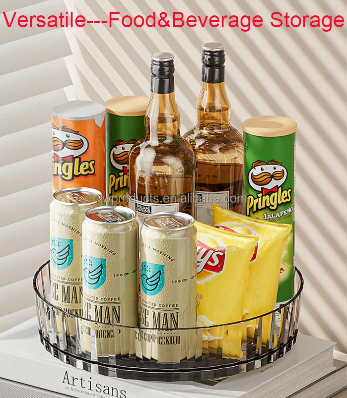 Swivel Home Kitchen Storage Organizer Roundabout Turntable Rotating Spice Rack Revolving Seasoning Holder Rotary Spice Holder