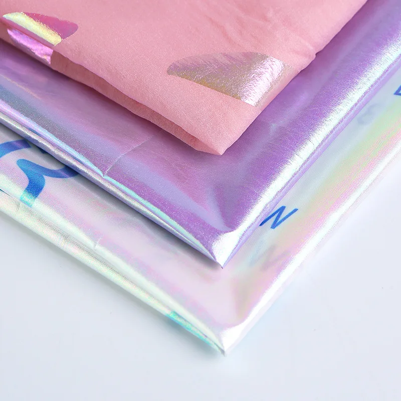 RPET gold stamping printed 20D breathable Recycled nylon taffeta fabric for down jacket