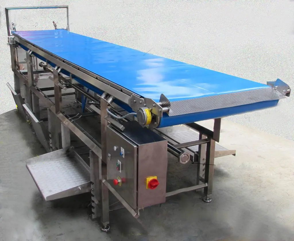 High Quality Food Anti bacterial conveyor belt Sanitary Blue PU belt conveyor