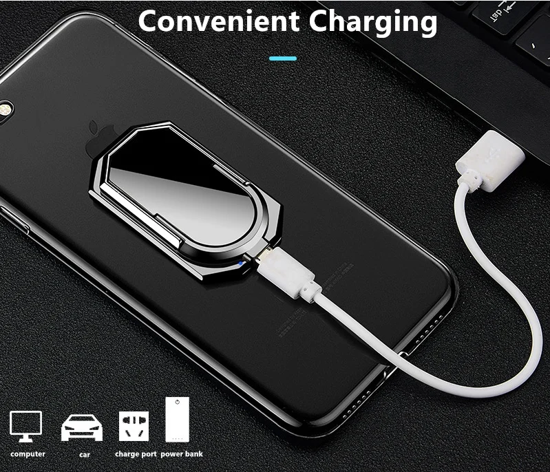  Обновленный кольцевой держатель для мобильного телефона USB-зарядка креативная электронная