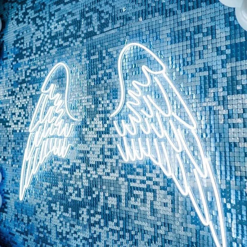 Blue Shimmer Wall Sequin Backdrop Square Panels Decoration for Wedding Events Advertising Sign Photography Background