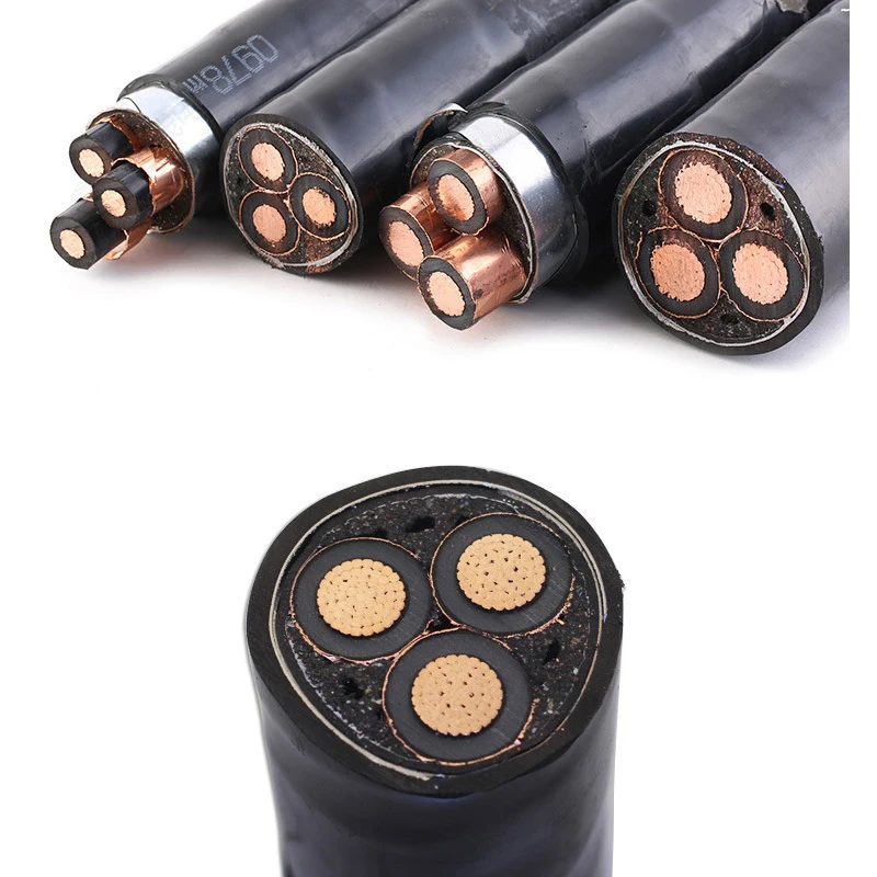 High Voltage Underground Power Cables Oxygen Free 35kV Aluminum Core Insulated Electrical Wire Solid Conductor Copper Cabling
