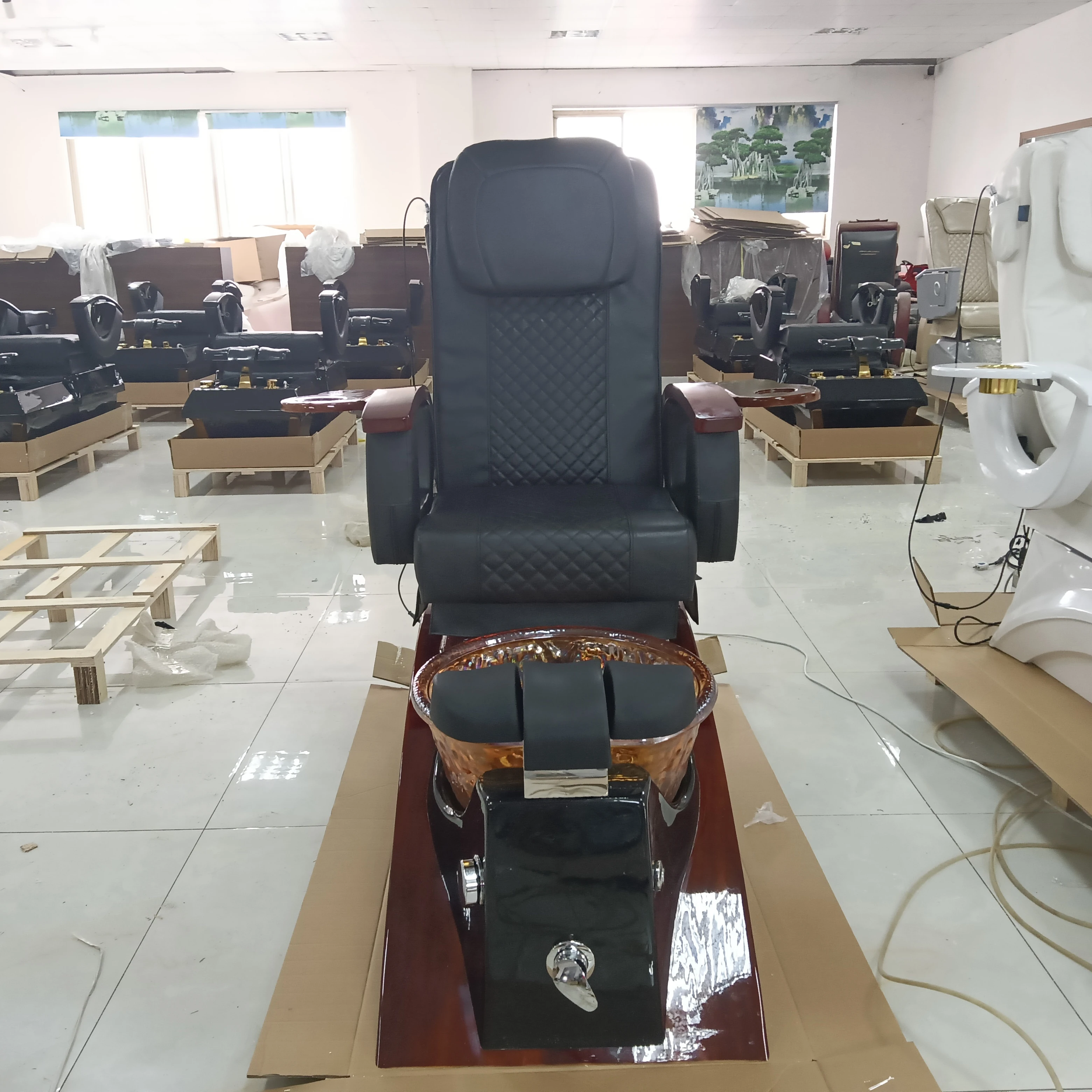 Factory Customized Pedicure Chairs Pipeless No Plumbing Luxury Pedicure Foot Spa Chairs