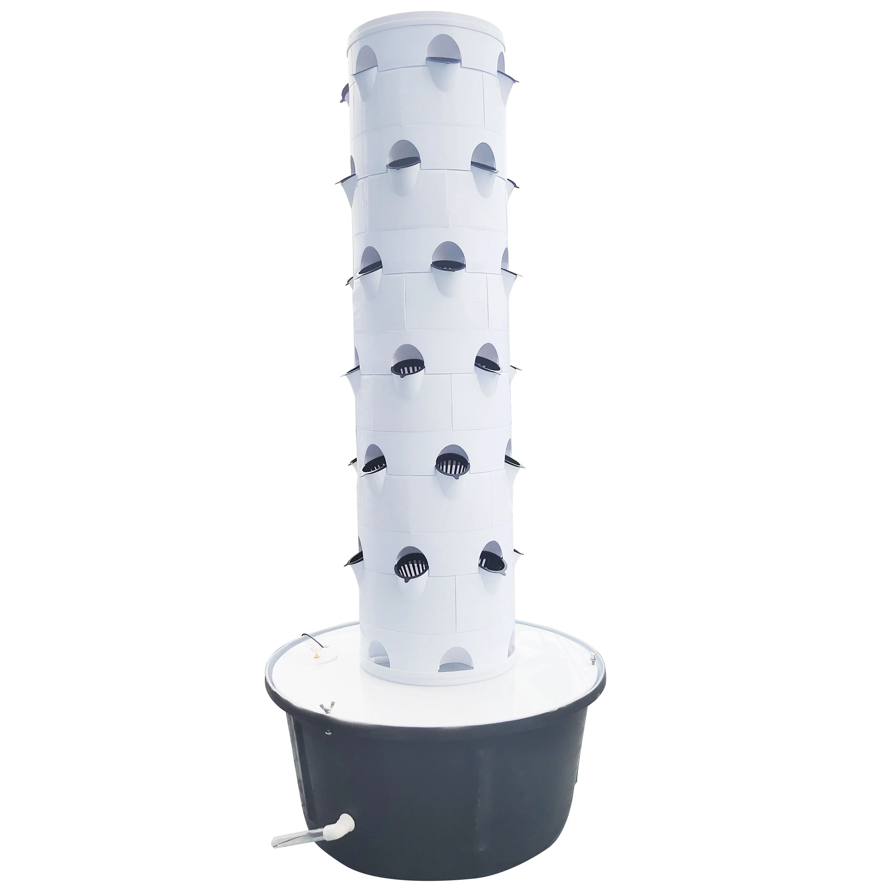 Strawberry Planting Vertical Tower 6P6 Hydroponics Future Farming Vertical System