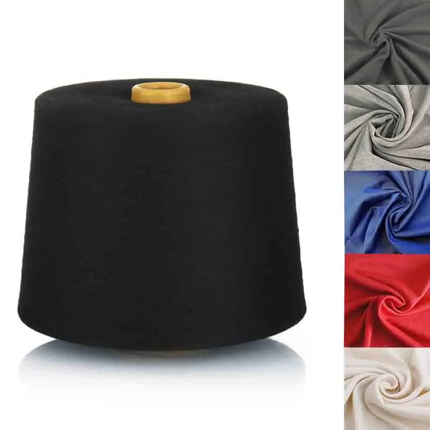 Fibersyarn High Strength Ne24/1 CVC60/40 Polyester Cotton Blended Yarn Hot Sale Knitting Weaving Fabrics with Dyed Patterns