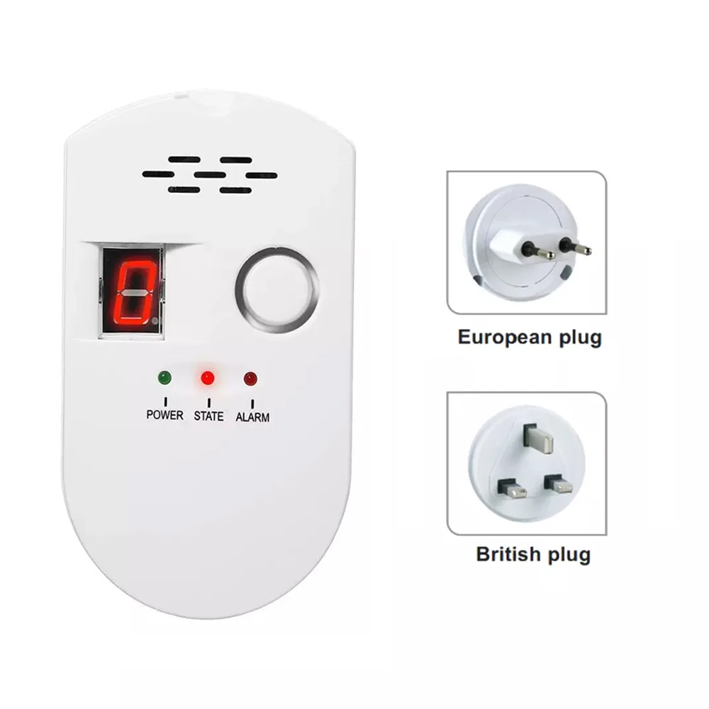 EN50194 Approval OEM Independent LPG Gas Alarm 100-240V/AC Home Gas Leak Detector