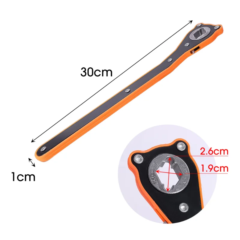 HAIYUAN High quality 2 in 1 Swivel Steel Scissor Lifting Car Labor Saving Jack Ratchet Rachet Wrench Car Jack Lifting Wrench