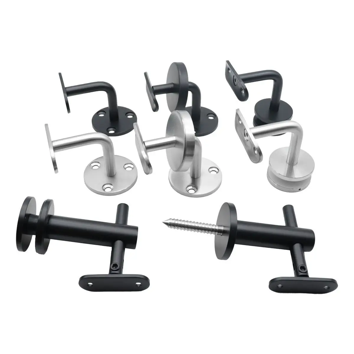 ZD Have In Stock Wall mounted stainless steel stair railing pipe holder handrail bracket