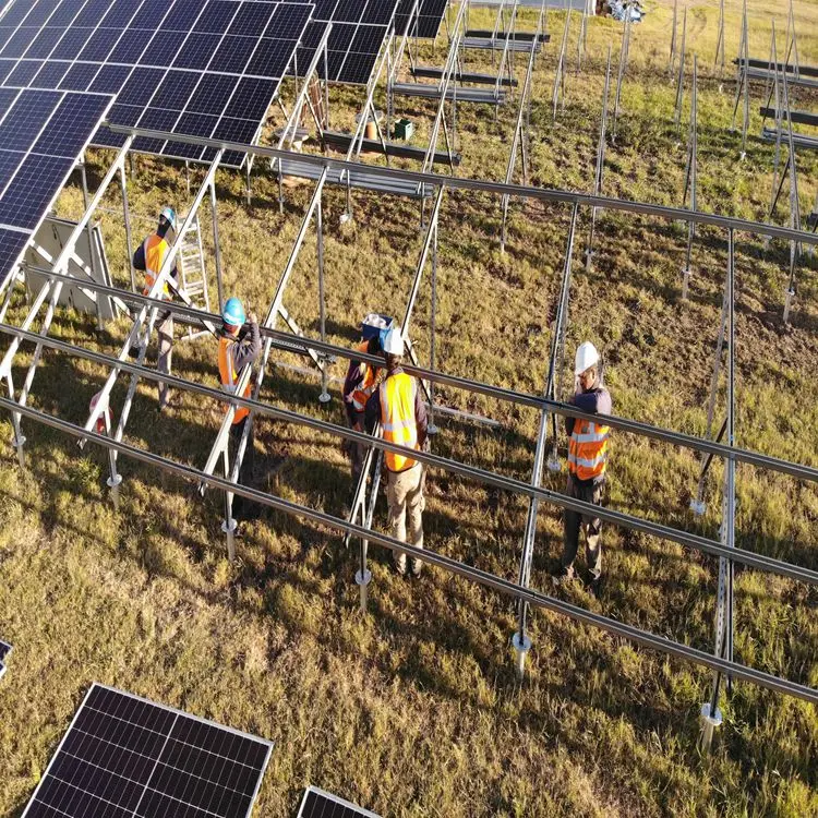 Large Scale Zn-al-mg Coated Steel Solar Ground Mounting System Solar Panels Ground Installation Tilt Mount Solar Ground System