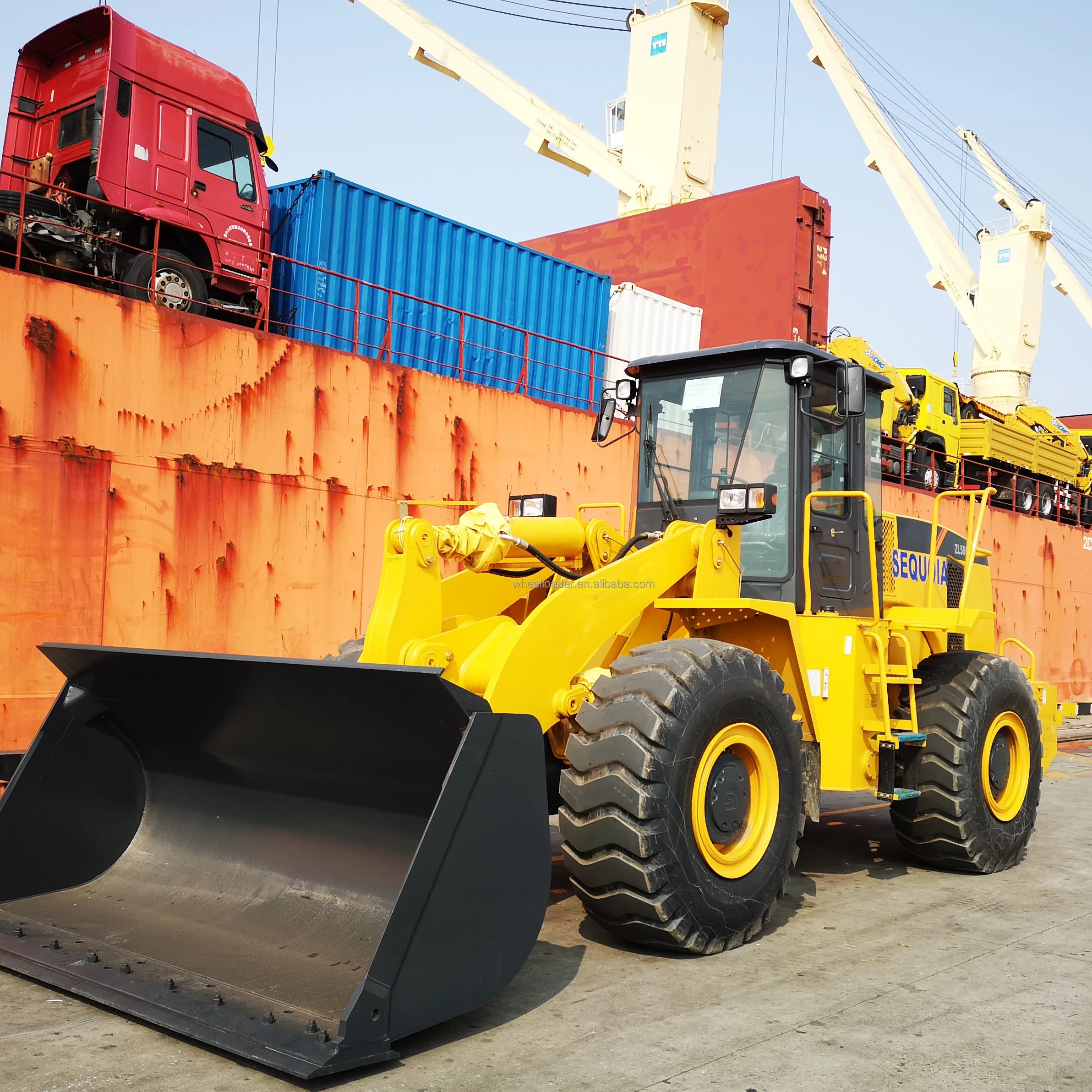 The Best Selling New Medium Front Loader ZL50CN 5ton with 3 m³ Rock Bucket in Stock