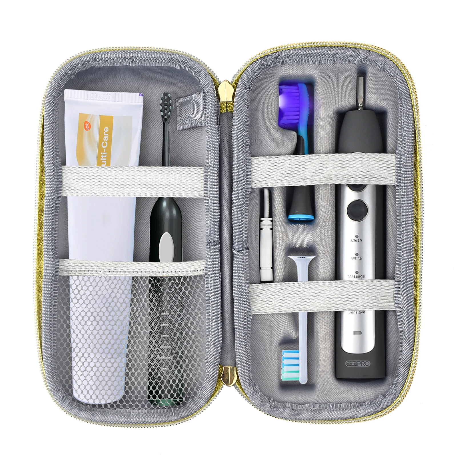 OEM Protective Cover Storage Bag With Zipper EVA Toothbrush Hard Travel Case with Foam