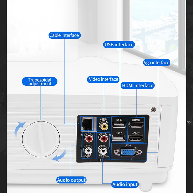 J11 Home cinema 1280x720p led lcd android wifi projector shenzhen factory