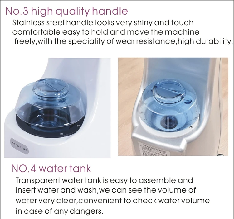 Beauty Salon Barber Shop Two-way Professional Multi-function Ozone Spa Care Nano Spray Equipment Micro Mist Hair Steamer