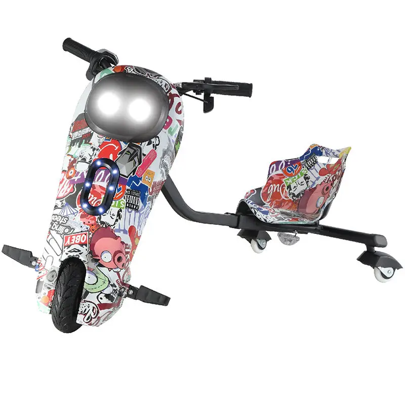 Safe Durable 3 Wheel Electric Smart Drifting Scooter Drift Tricycle Kick Foot Scooter