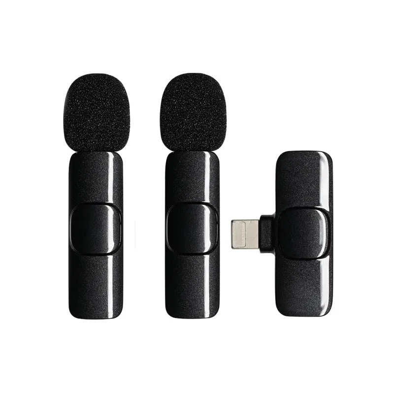 Профессиональный Аккумуляторный прищепка Micro двойной микрофон беспроводной петличный для iPhone
