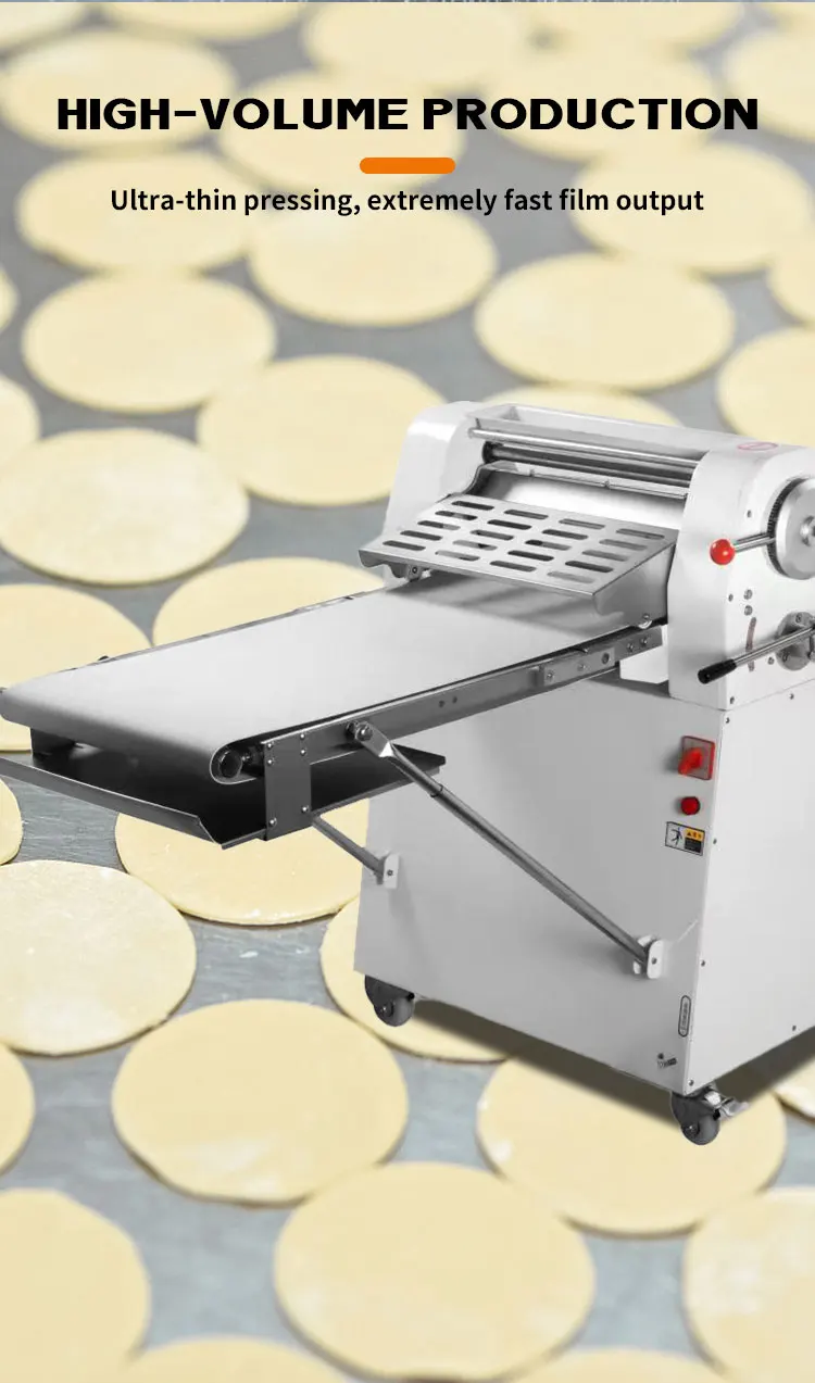 Bakery 400mm and 500mm Commercial Dough Sheeter Pizza Machine Dough Slicer