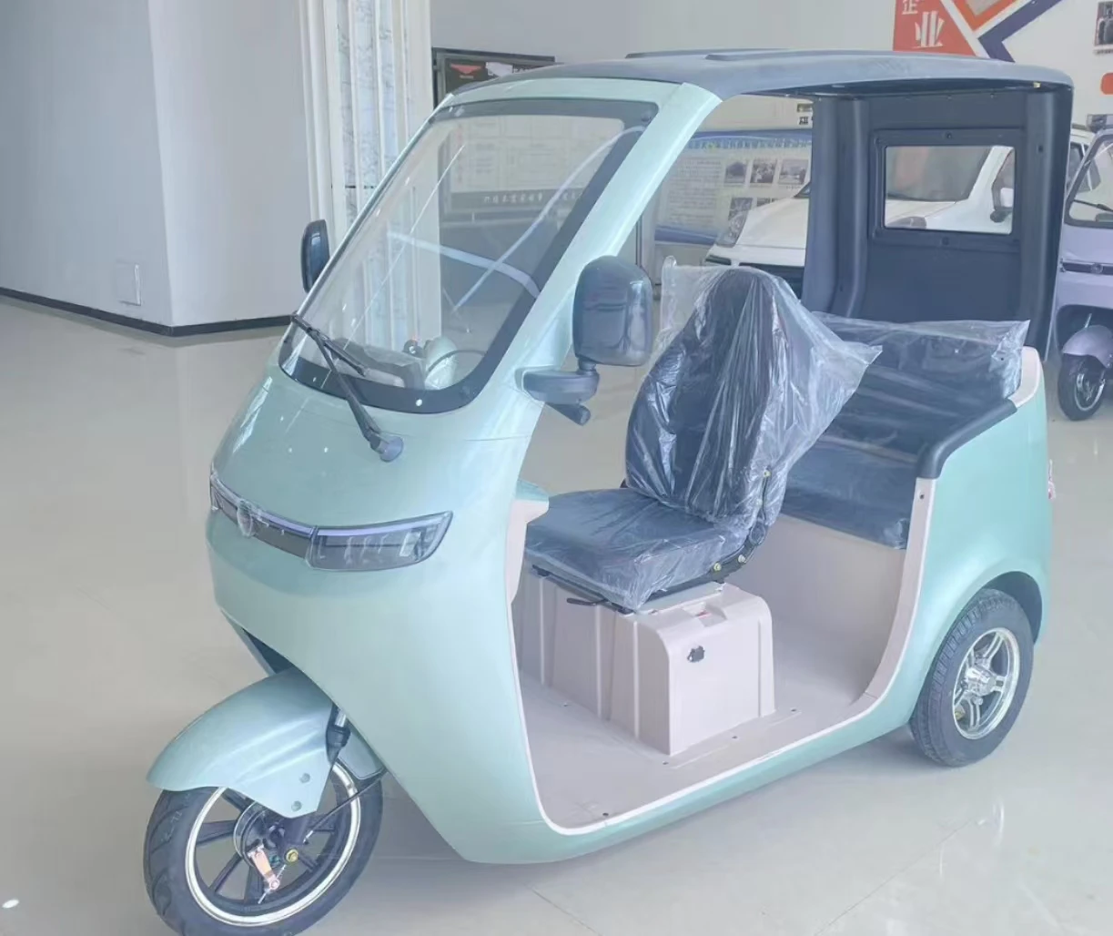 MEIYANG 3-Wheeled Electric Tuk Tuk Open Body Passenger Tricycle for Adults 1000w Motorized for Elderly Family Use