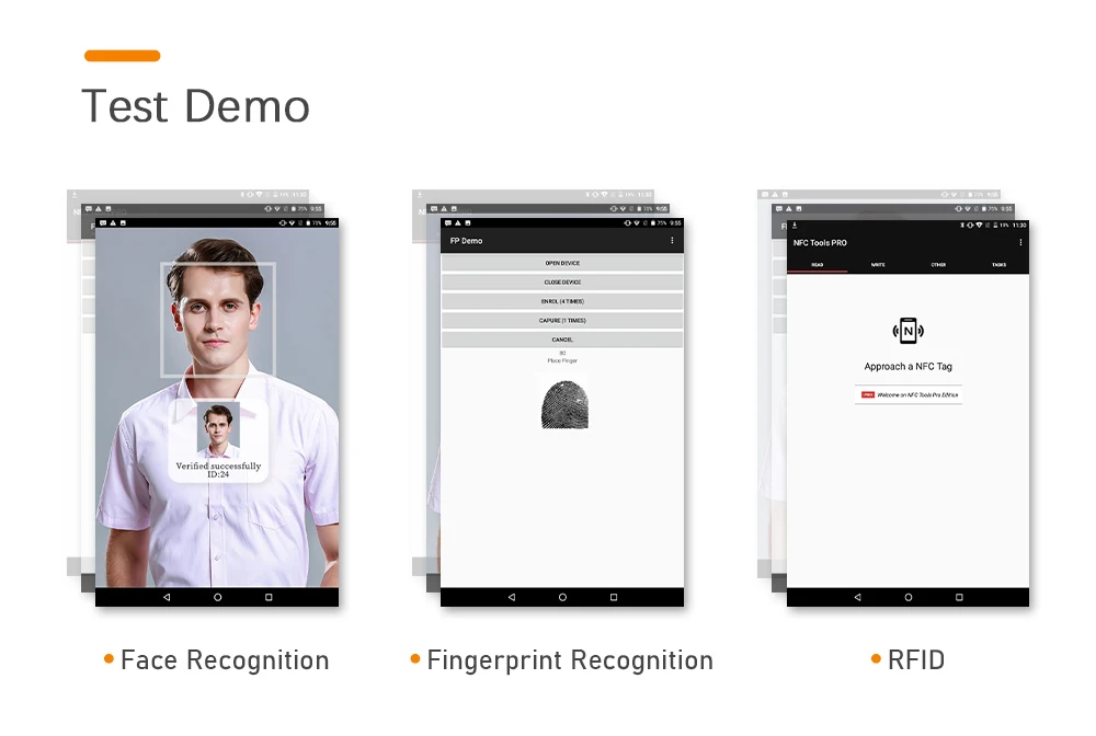 FP08 защищенный IP68 пылезащитный NFC Android RFID Tagges MRZ OCR сканер штрих-кодов отпечатков пальцев планшетный ПК для аутентификации