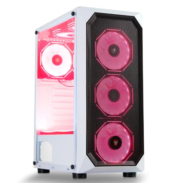 Игровой Корпус для ПК с RGB-подсветкой белый корпус