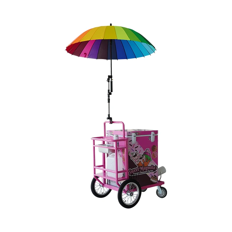 Prosky Electric Ice Cream Cart 3 Wheeler Fast Food Truck Mobile Kitchen Coffee Van Hot Dog ice cream Tricycle Car