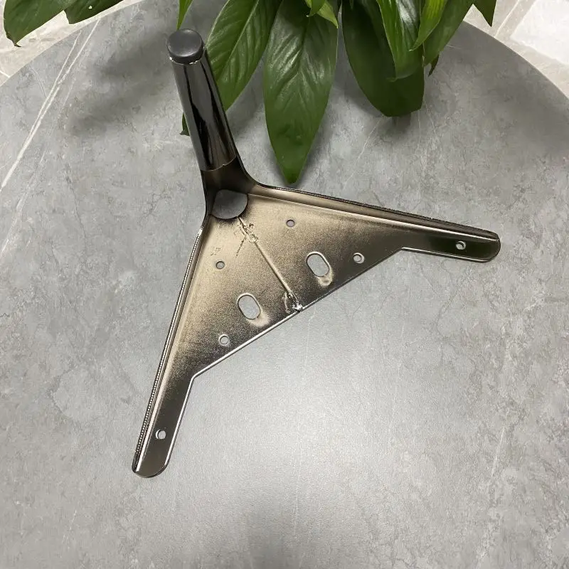 New color Triangle Y shape Modern Furniture Leg Rose Gold metal sofa leg