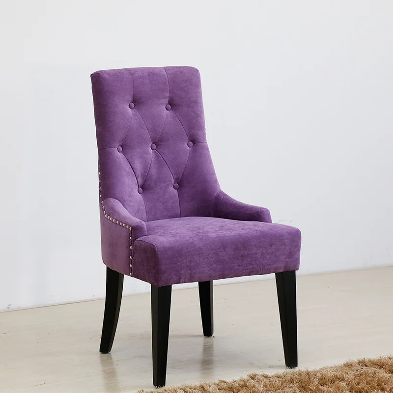 
Modern Custom armchair pink Living Room Chair Velvet Comfortable Dining Chair 