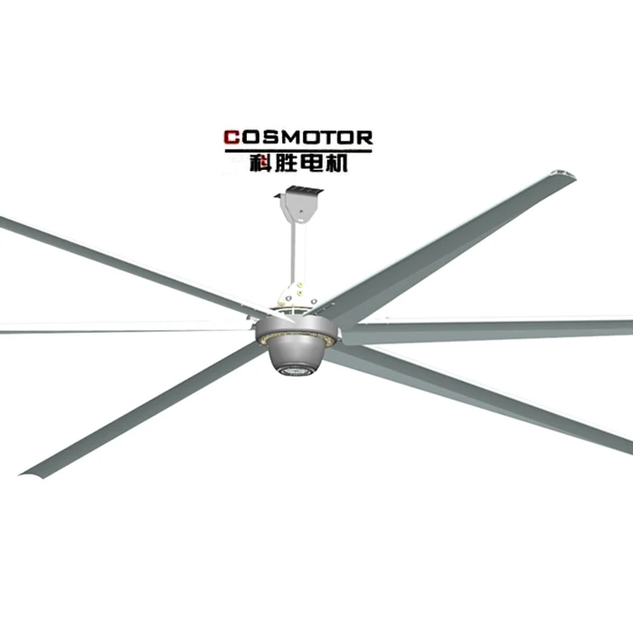 
17ft Installation Big Electric power source metal blades ventilation air cooling industrial ceiling Fan 