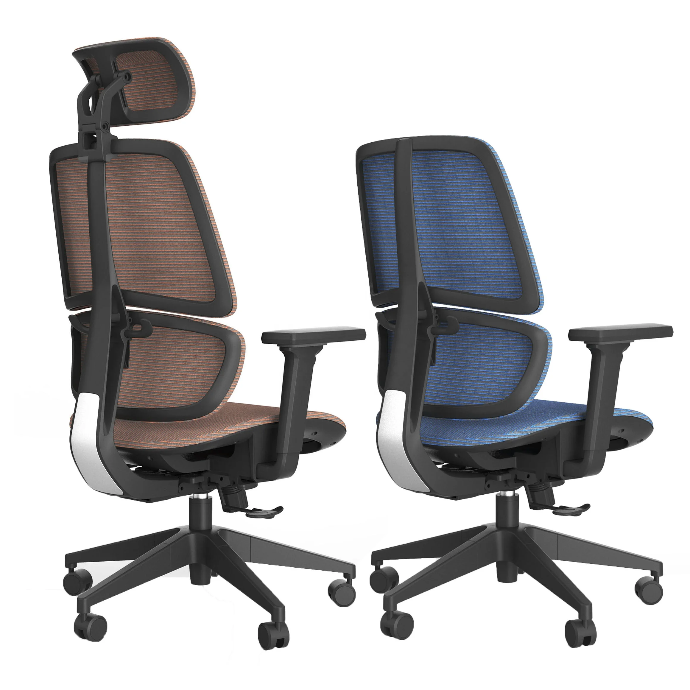 ONLEAP BIFMA 3A Packing Double Chair Back Design 4D Armrest Office Swivel High Back Executive Staff Chair Mesh Office Chair