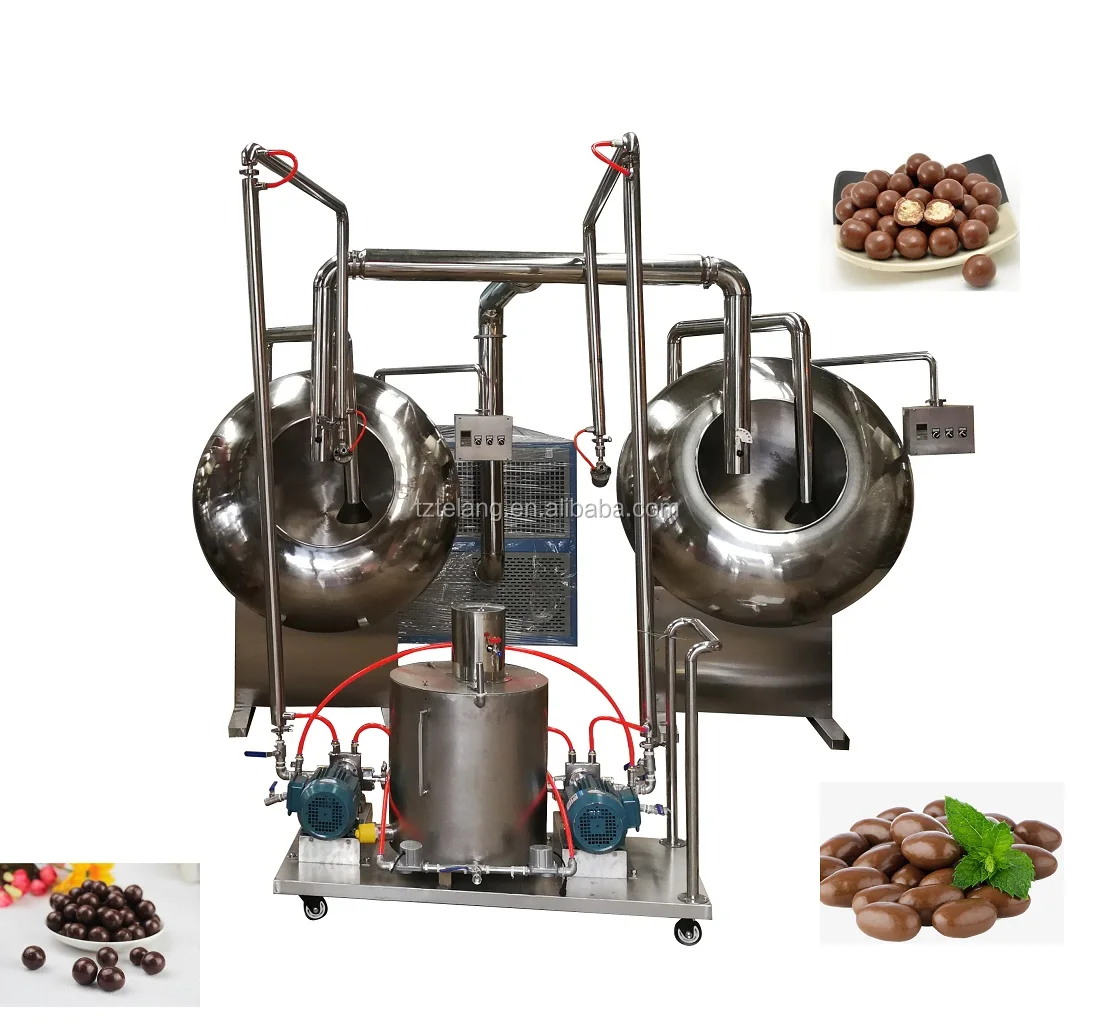 Low cost high quality efficient nut chocolate peanut raisin coating machine