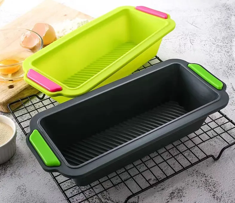 Kitchen Baking Tools Non Stick Silicone Rectangle DIY Toast Bread Mold