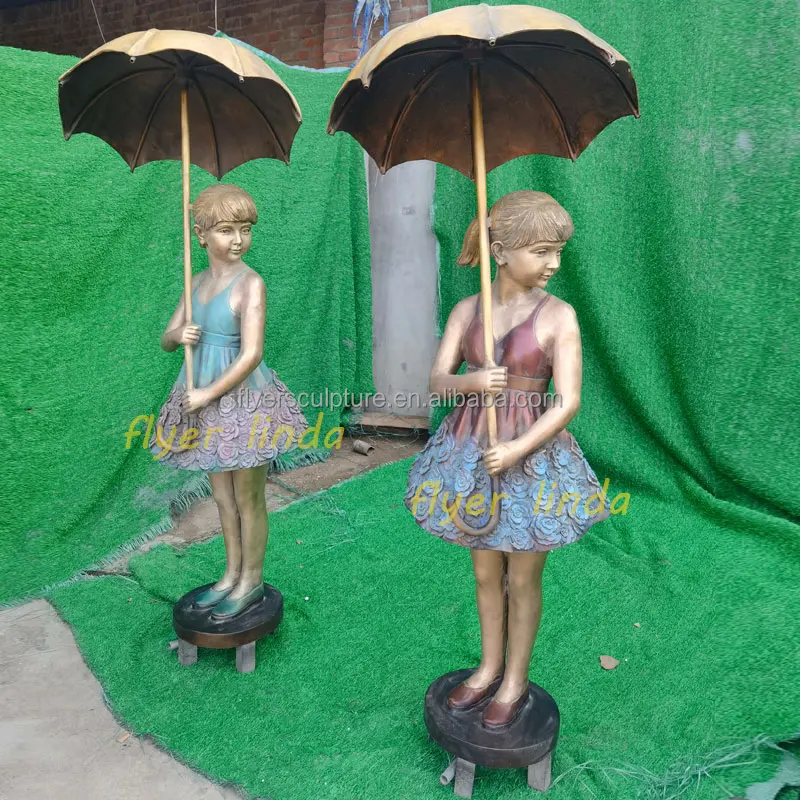 City Decorative Life Size Dancing Ballerina Fountain Ballet  Bronze Girl Fountain Statue Sculpture