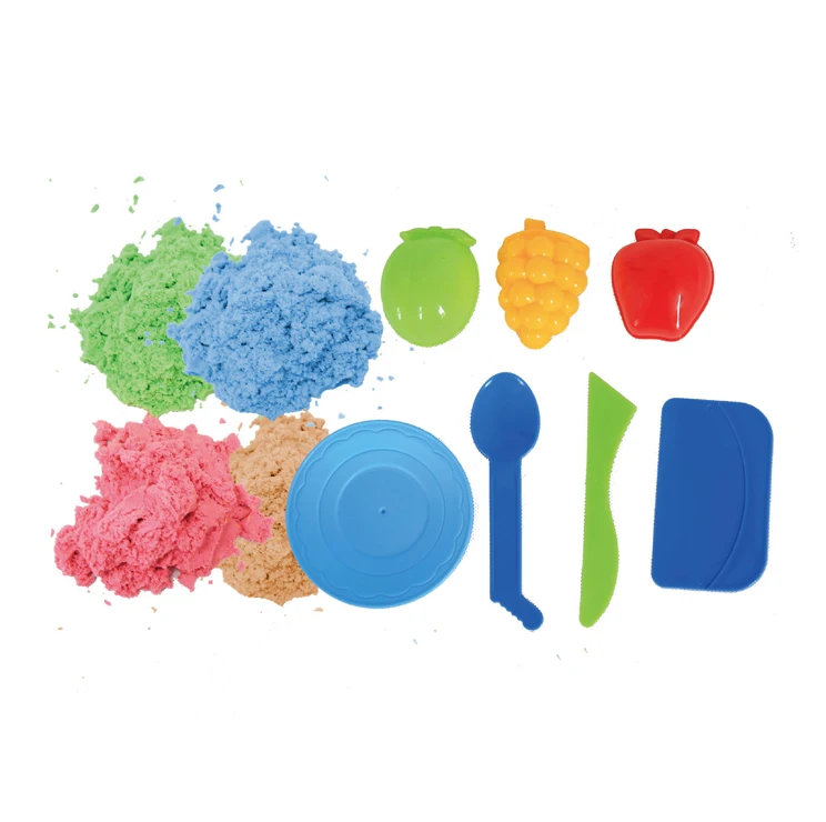 Kids Beach Play Sand Non Dry Moving Sand Eco-friendly Modeling Liquid Magic Sand Toys