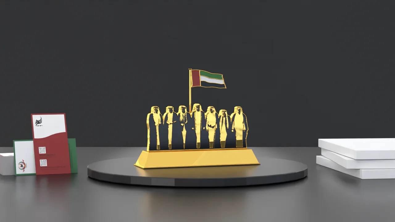 Позолоченные трофеи на заказ Шейх фигурка ОАЭ Национальный день сувенир