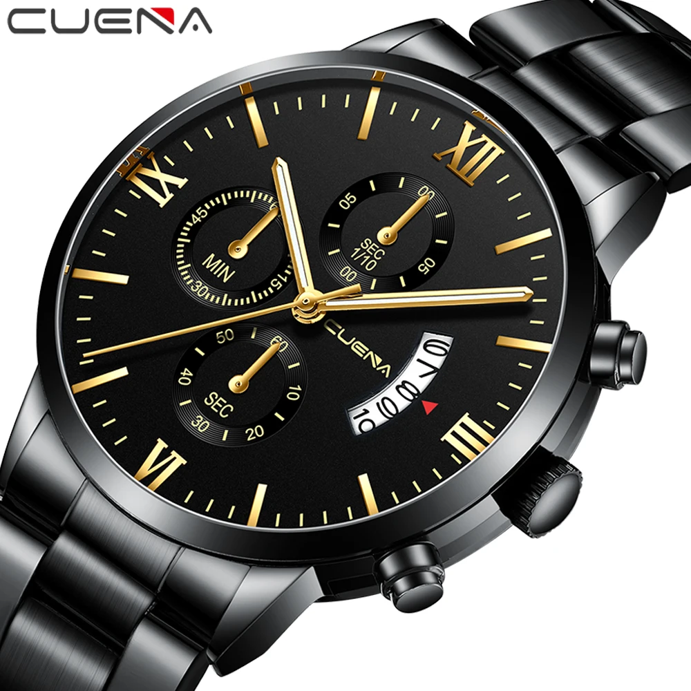 high quality cheap price  full stainless steel  men quartz watch Jam tangan