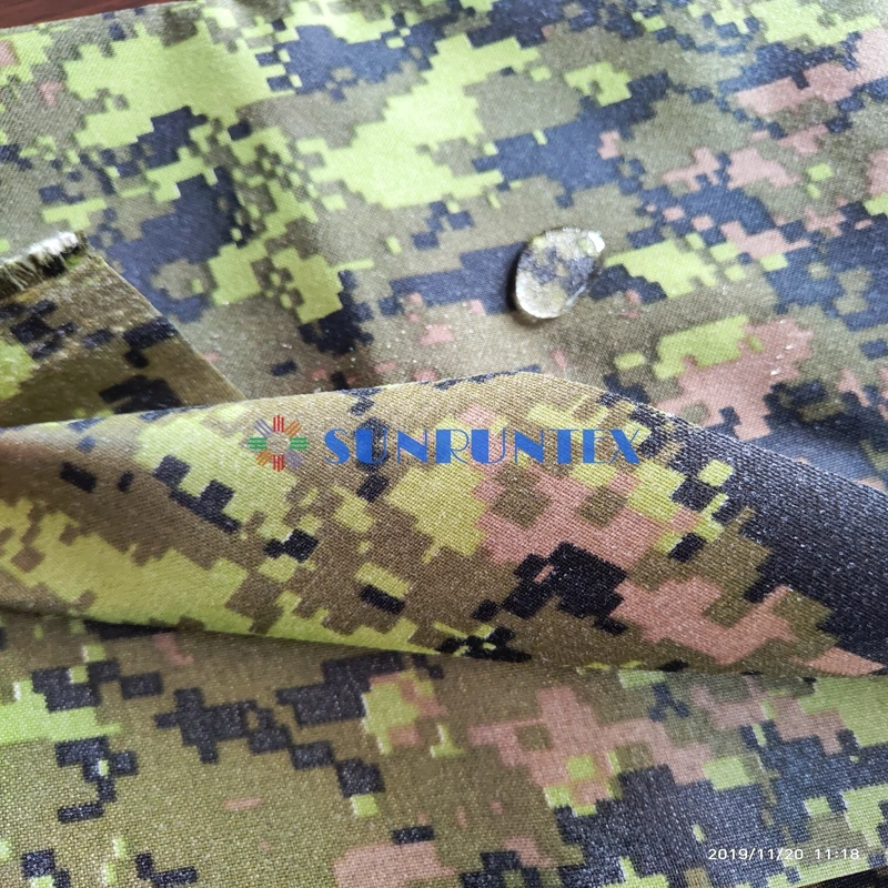 500D nylon material pu coated waterproof camo cordura fabric waterproof cordura fabric