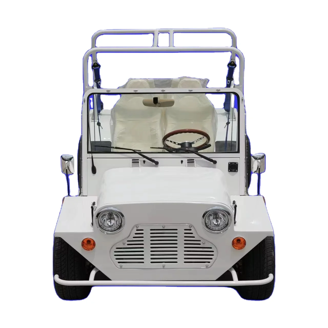 4 seats British classic Mini Moke electric version using lithium battery 96V with Europe EEC L7e certificate