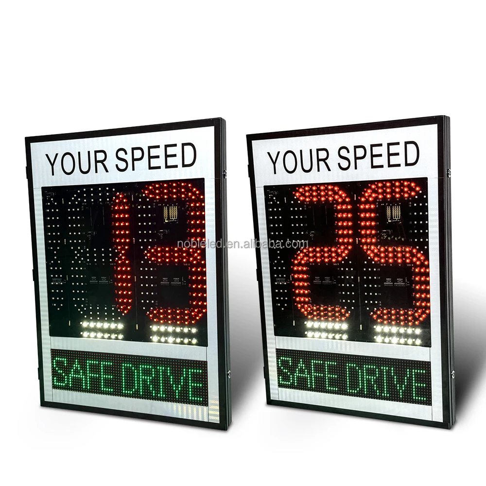 Solar 188 Digit And 1 Line Display Slow Down Radar Speed Limit Sign