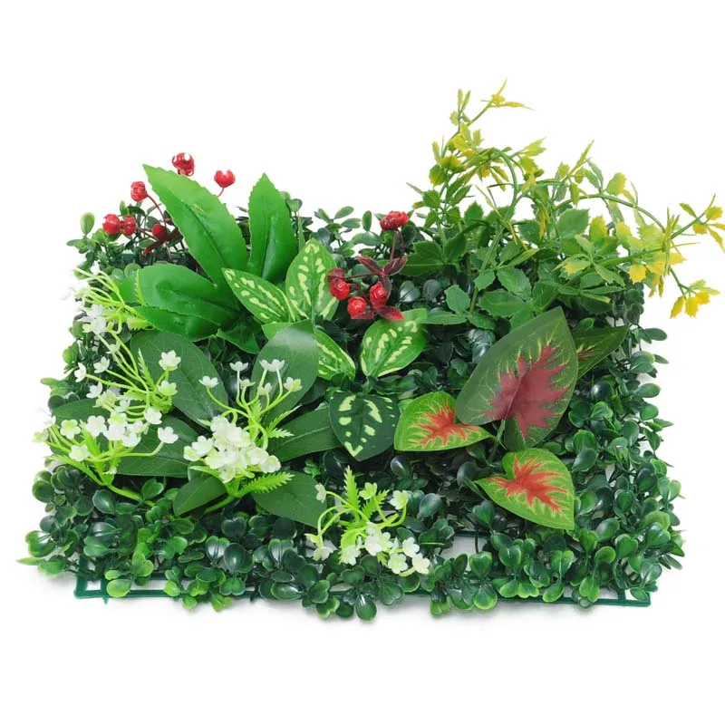 Artificial Boxwood Panels Topiary Hedge Plant indoor Privacy Ivy Screen Faux Greenery Wall