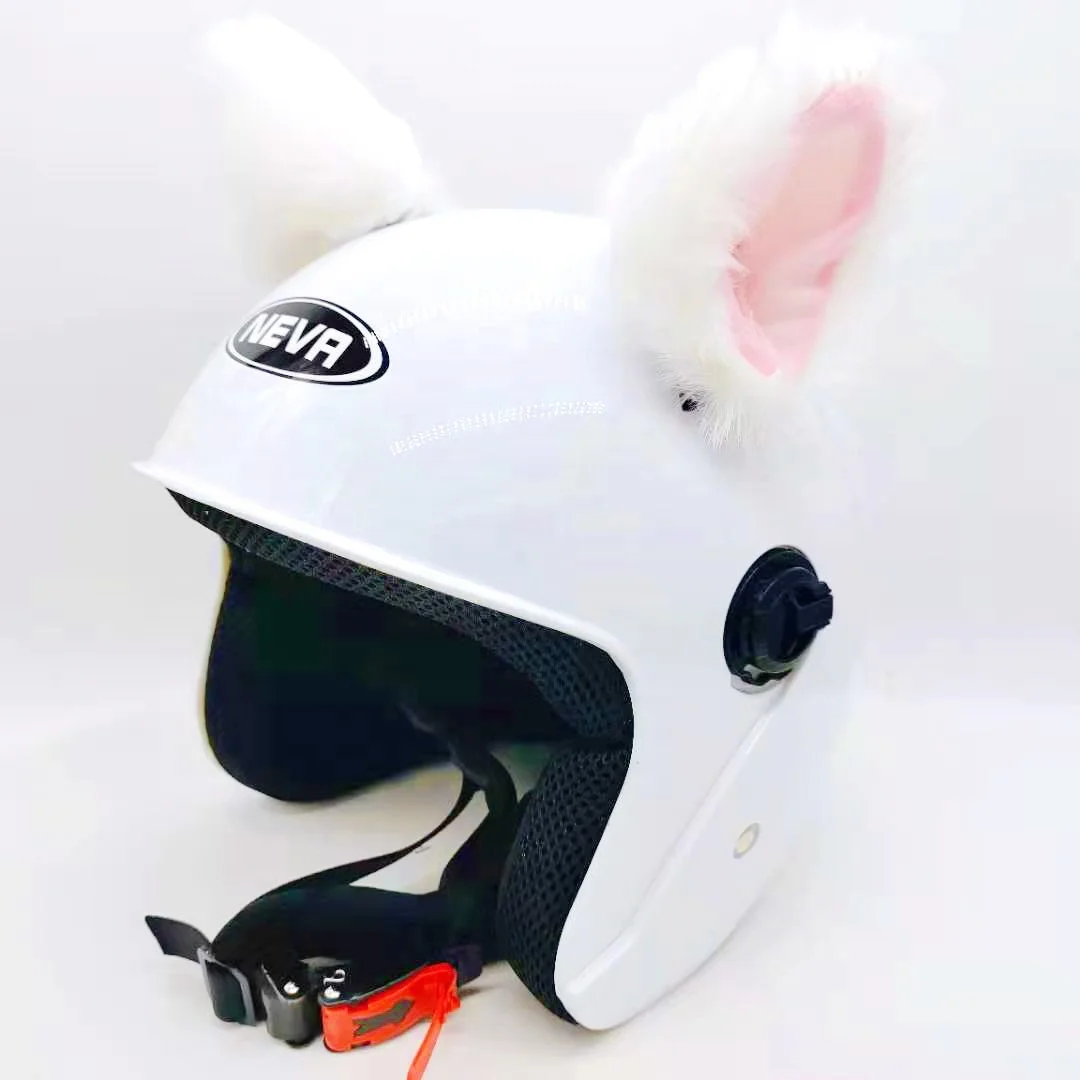 New Helmet cat Ears plush horns Covers for Snowboarding for Motorcycle Bicycle Sport