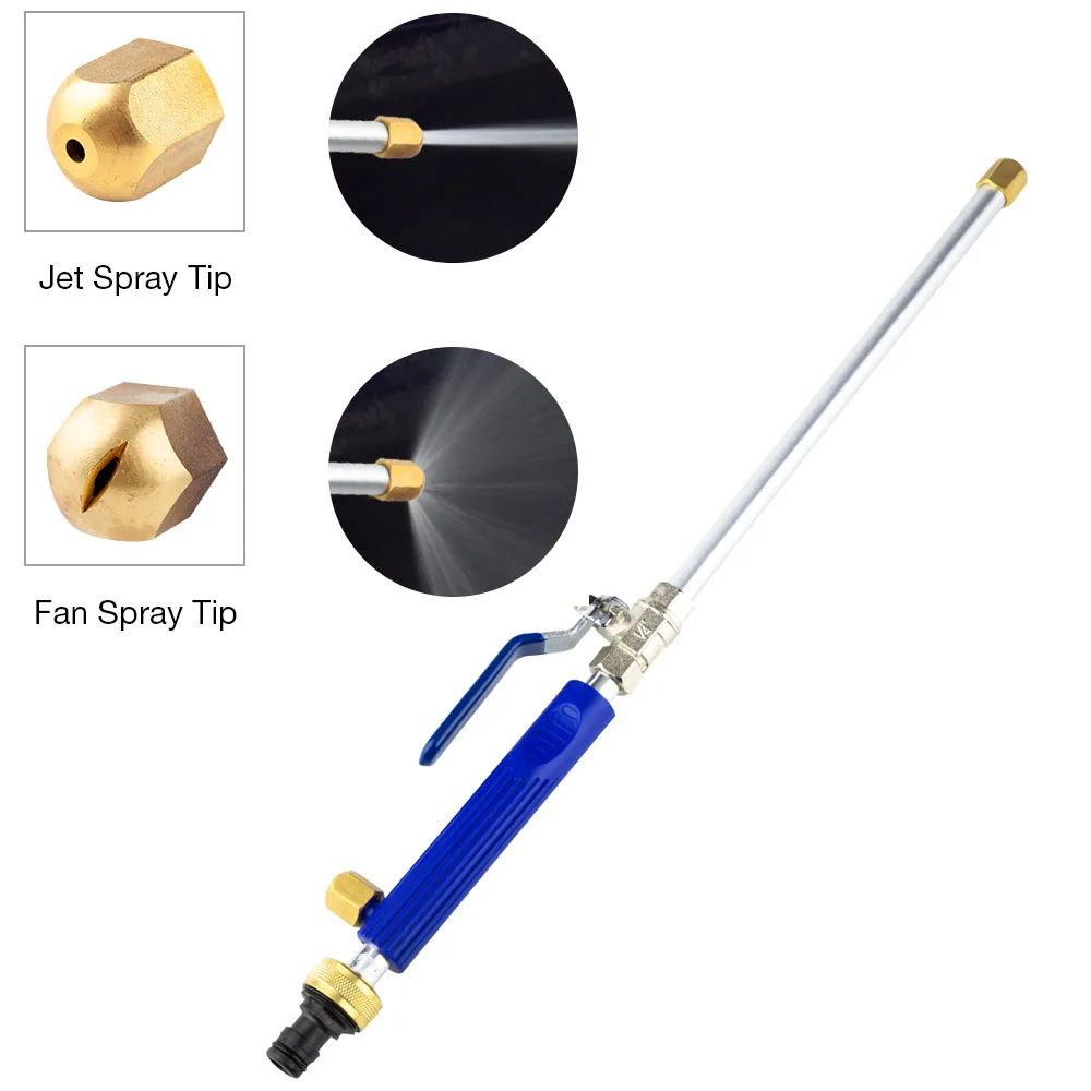 High Pressure Power Washer Wand Water Jet with Hose End Garden Sprayer with Water Hose Nozzle for Car Washing