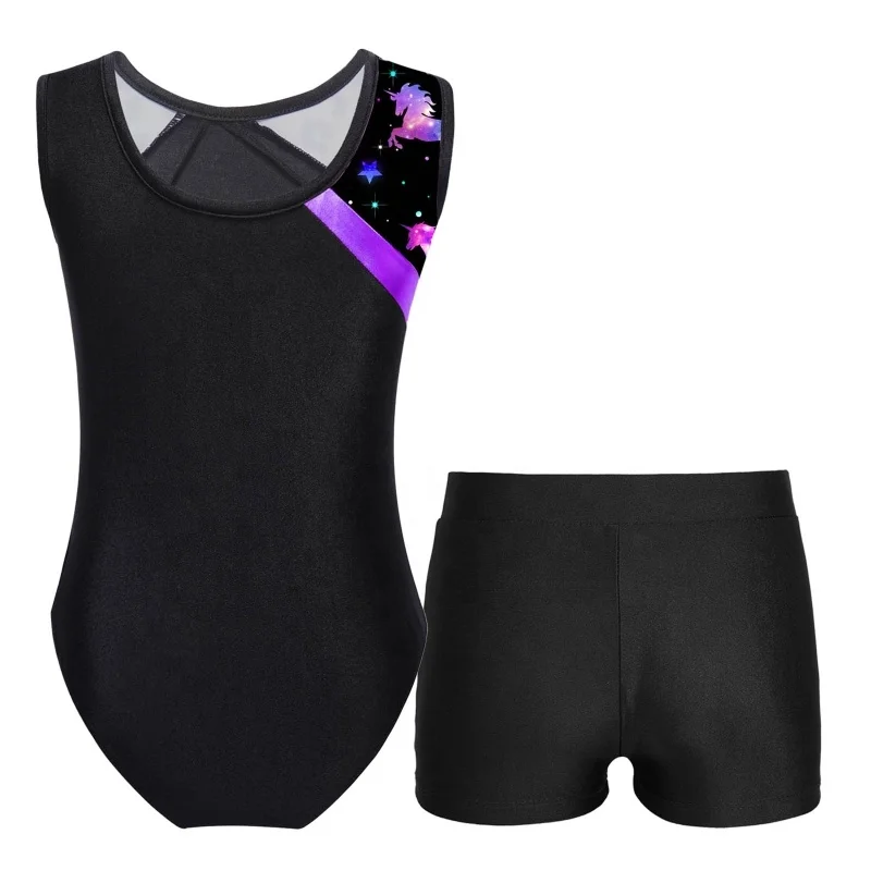 4-14 Cheap Dancewear Kids Sleeveless Dance Costume Leotard Child Girls Stage Performance Wear Gymnastics Clothing