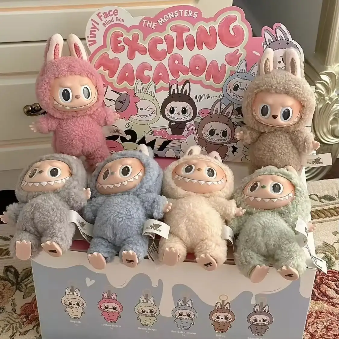 Wholesale POP MART Labubu Macaroon VOL.2 SERIES Have A Set Mystery Box POPMART Vinyl Plush Blind Box Action Figure