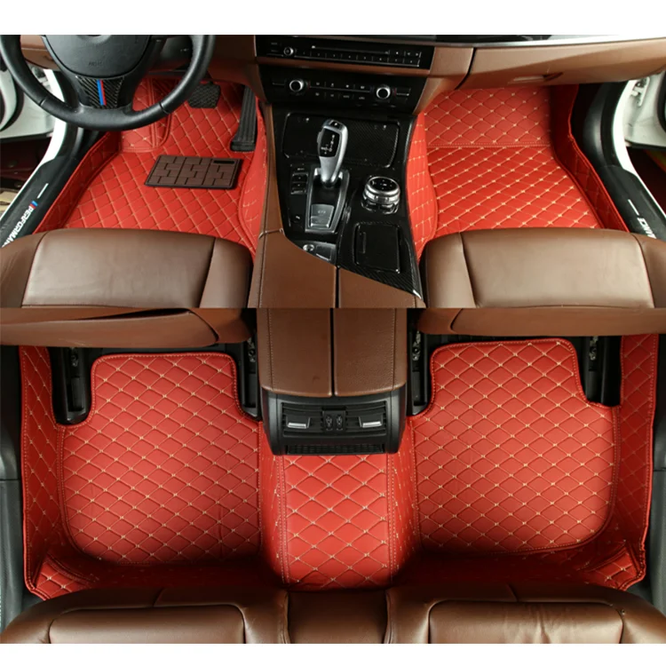 Customized Anti-Slip Leather PVC Wire Coil 7D Car Floor Mat